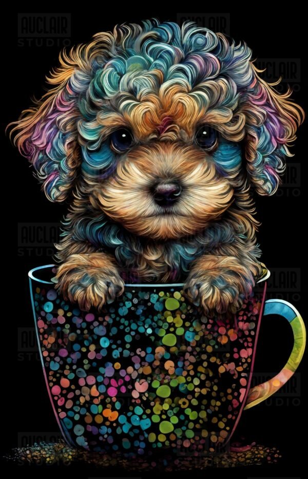 COLORFUL CUP DOG