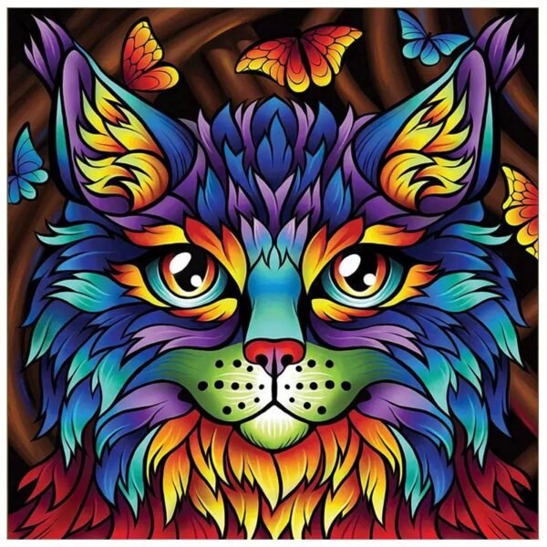 On Sales 2 Sets of 60×80cm Canvas| For 2 sets of canvas |Colorful cat and Beautiful Princess Diamond Paintings - Image 2